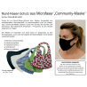 Mund-Nase-Schutz "Community-Maske", PSA-MFM-03, blau